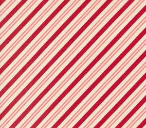 Once Upon Christmas Pink Diagonal Stripe 43166-21 by Sweetfire Road from Moda by the yard