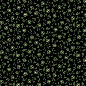 Flower Patch Vintage Charm R330512 GREEN by Judie Rothermel from Marcus Fabrics