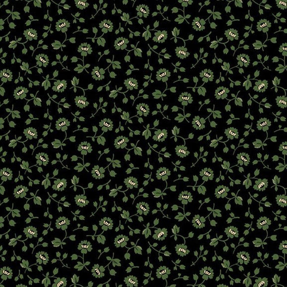 Flower Patch Vintage Charm R330512 GREEN by Judie Rothermel from Marcus Fabrics