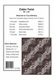 Cabin Twist Quilt Pattern by Pine Tree Country