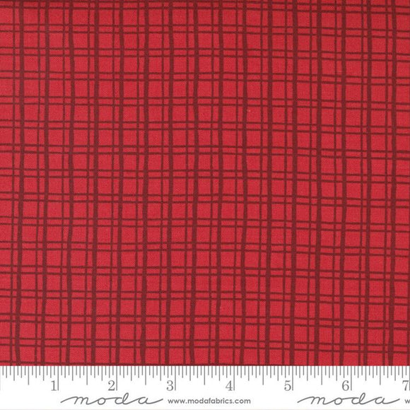 Cheer & Merriment Cranberry Holiday Plaid 45536-13 from Moda by the yard