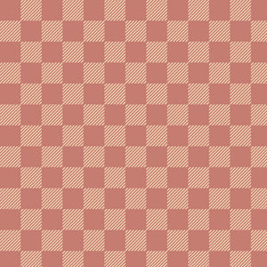 Cute & Cuddly Coral Check Quilt Fabric 29004T from Quilting Treasures 