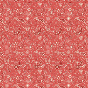 Homemade Happiness Red Paisley Bandana Fabric 89232-332 from Wilmington by the yard