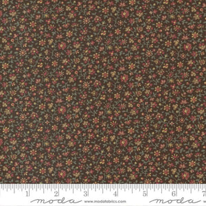 Kates Garden Gate Brown Small Floral 31644-18 by Betsy Chutchian from Moda by the yard