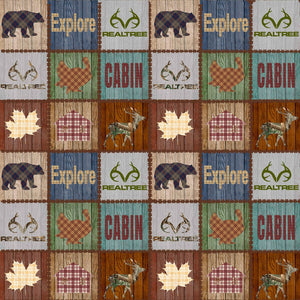 Realtree Edge Cabin Fever Check 10370 from Print Concepts by the year