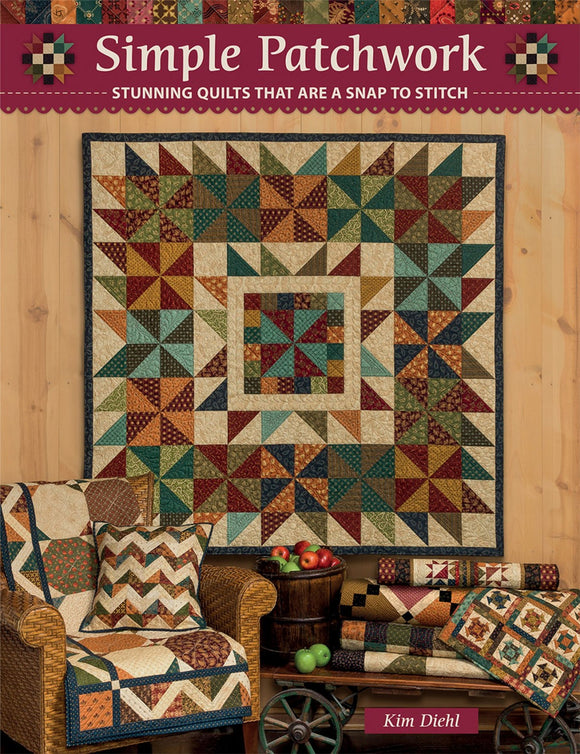 Simple Patchwork Quilting Book by Kim Diehl by the book