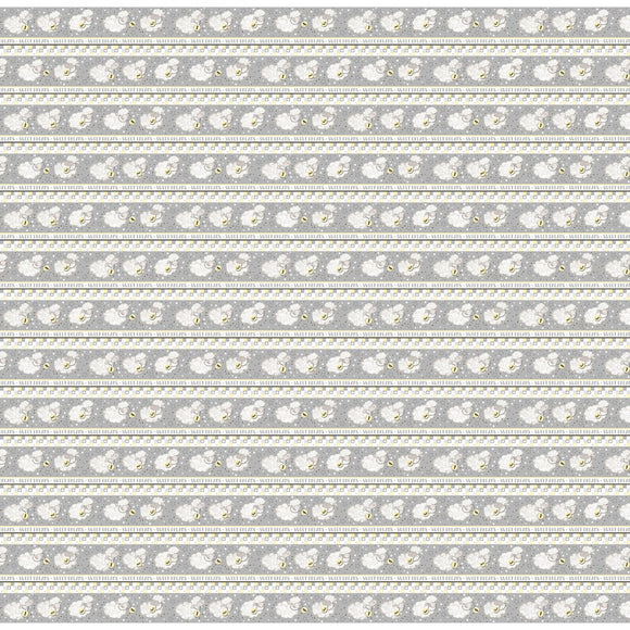 Sweet Dreams Counting Sheep Repeating Stripe 6324-49 from Studio E by the yard
