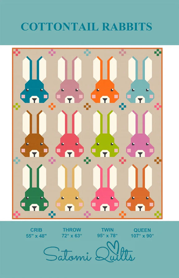Cottontail Rabbits #031 Quilt Pattern from Satomi Quilts LLC by the pattern
