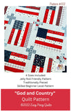 God And Country Quilt Pattern #102 from Easy Piecy Quilts by the pattern