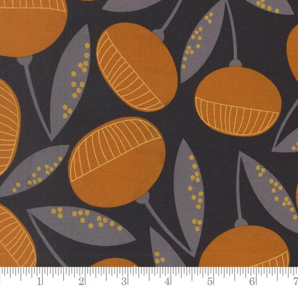 Fruitique Large Floral Balisong Midnight 11660 12 by Zen Chic from Moda by the yard