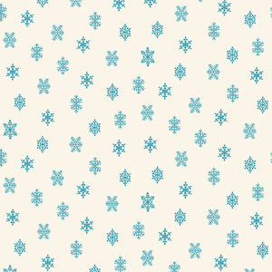 Snowflakes Winter in Snowtown 1223-01 Multi by Stacy West from Henry Glass by the yard