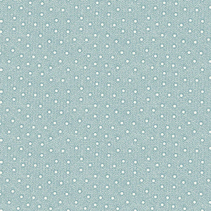 Small Geo Dots Winter in Snowtown 1225-11 Blue by Stacy West from Henry Glass by the yard