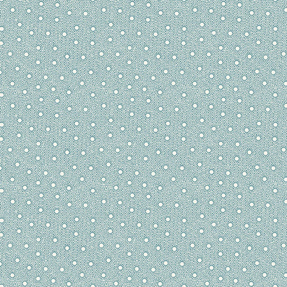 Small Geo Dots Winter in Snowtown 1225-11 Blue by Stacy West from Henry Glass by the yard