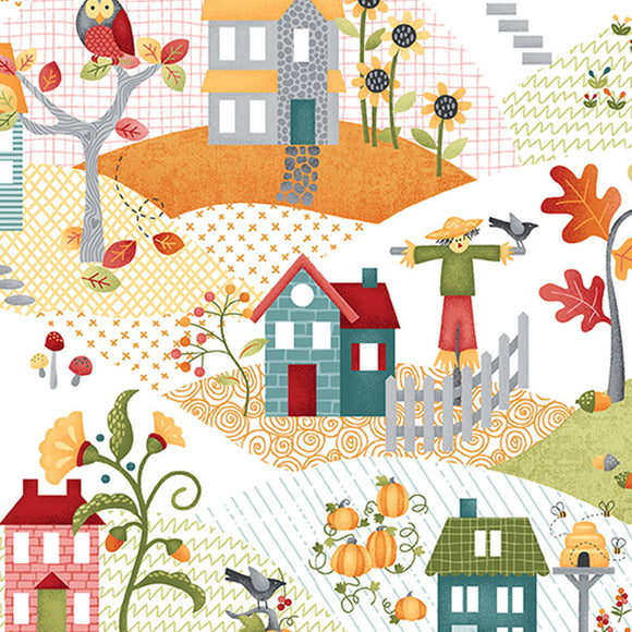 Wander Lane II Autumn Multi 13650-99 by Nancy Halvorsen from Benartex by the yard
