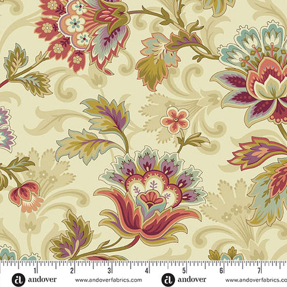 Dahlia Dawn Canterbury A-1372-L by Laundry Basket Quilts from Andover by the yard