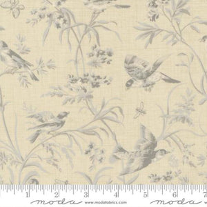 Aviary De Trianon Florals Birds Butterflies Antoinette Pearl Roche 13950 18 by French General from Moda by the yard