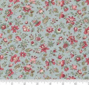 Picardie Small Floral Antoinette Ciel Blue 13952 13 by French General from Moda
