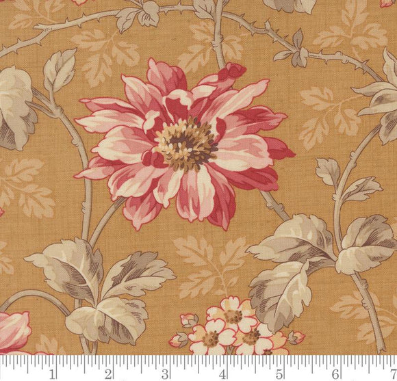 Angelique Florals Joie De Vivre Tea 13980 13 by French General from Moda by the yard