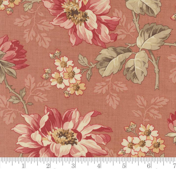 Angelique Florals Joie De Vivre Clay 13980 15 by French General from Moda by the yard