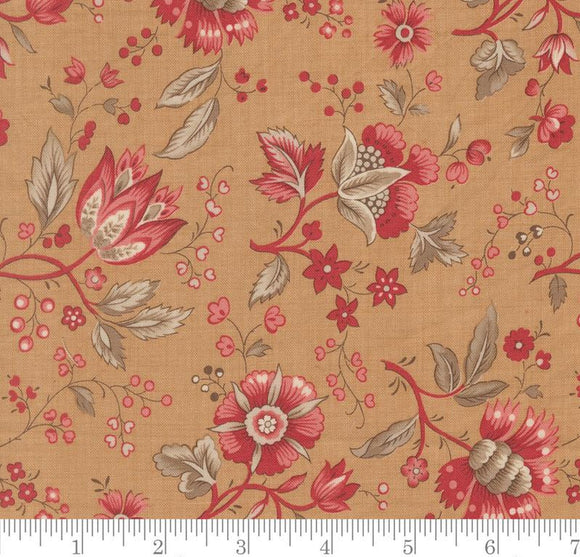 Rural Jardin Florals Joie De Vivre Tea 13982 14 by French General from Moda by the yard