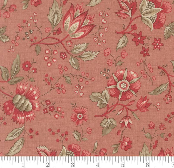 Rural Jardin Florals Joie De Vivre Clay 13982 16 by French General from Moda by the yard
