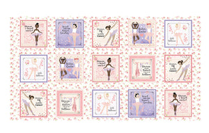 Tutu Cute Boxes 45" x 24" Panel 14138-99 by Nicole Decamp from Benartex 