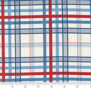 Plaid Checks and Plaids Americana Grand Haven Cream 14989 11 by Minick & Simpson from Moda by the yard