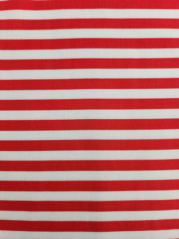Red and White Vertical Stripe DT-2851-2B from David Textiles by the yard