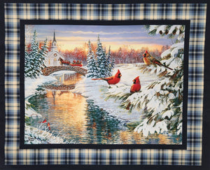 Winter Chapel RN124655 Fabric Panel from Springs Creative
