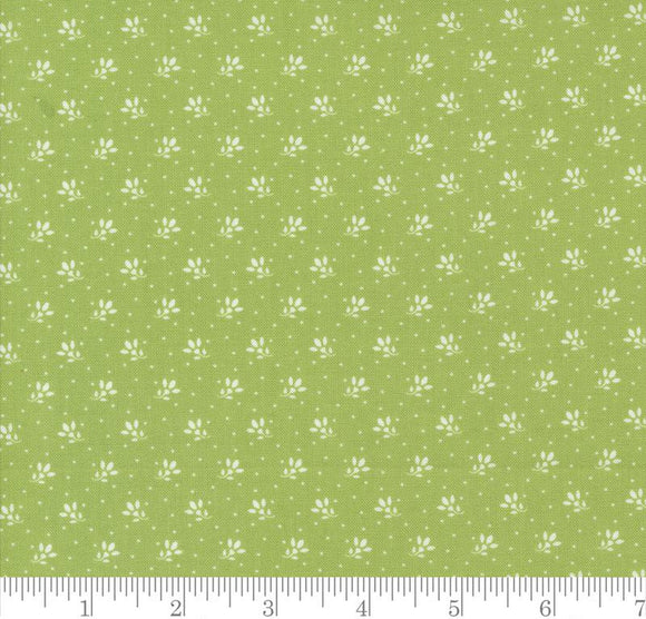Ditsy Small Floral Dots Jelly Jam Green Apple 20498 16 by Fig Tree from Moda by the yard