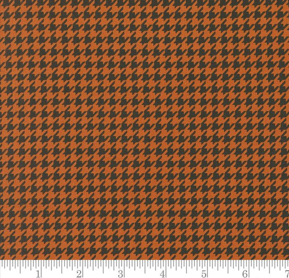 Hounds Tooth Blenders Home Sweet Haunt Rust 20918 13 by Stacy Hsu from Moda by the yard