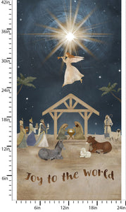 Joy to the World Panel O' Holy Night 22354-PNL-CTN-D from 3 Wishes by the panel