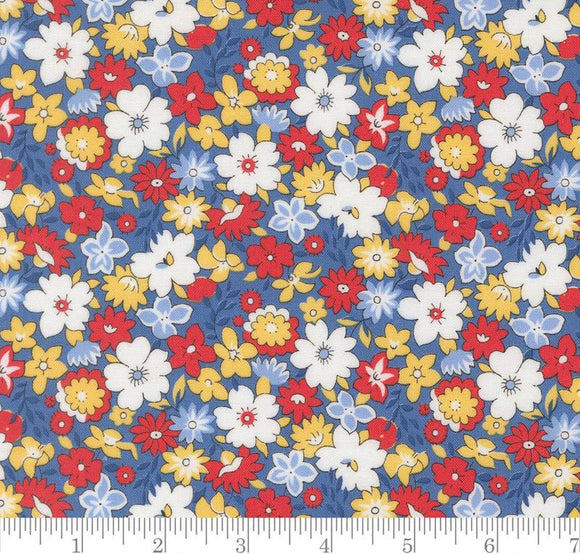 Bouncy Floral Florals 30s Playtime 2025 Bluebell 23370 18 by Linzee McCray from Moda by the yard