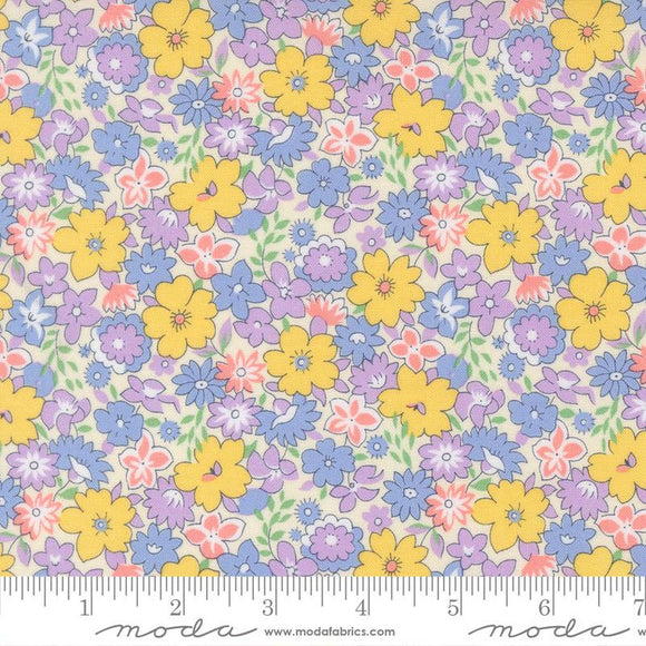Bouncy Floral Florals 30s Playtime 2025 Pastel 23370 22 by Linzee McCray from Moda by the yard