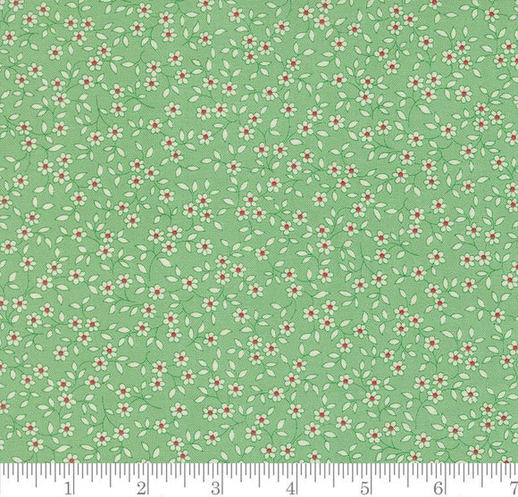 Blooming Vines Ditsy 30s Playtime 2025 Aloe 23378 16 by Linzee McCray from Moda by the yard