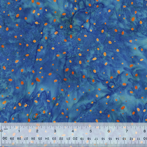 Morocco Ditzy Dots 2596Q-X Blue Batik by Anthology from Windham by the yard