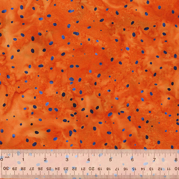 Morocco Ditzy Dots 2599Q-X Orange Batik by Anthology from Windham by the yard