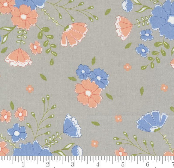 Peachy Keen Moonlit Meadow Florals Grey 29170 12 by Corey Yoder from Moda