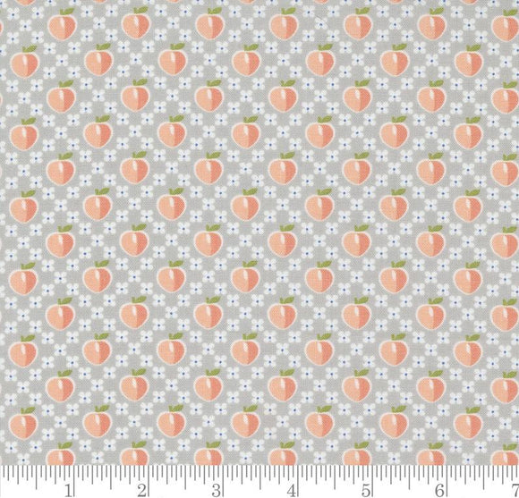 Peachy Keen Peaches Novelty Grey 29171 12 by Corey Yoder from Moda