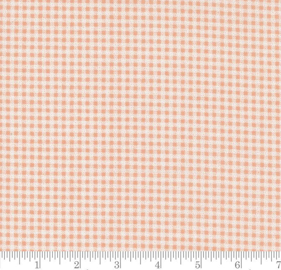 Peachy Keen Weathered Gingham Checks and Plaids Peach Blossom 29176 18 by Corey Yoder from Moda 