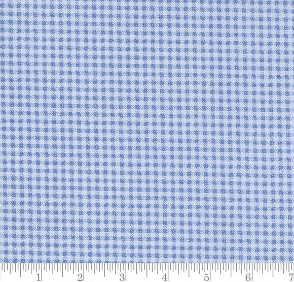 Peachy Keen Weathered Gingham Checks and Plaids Blue 29176 24 by Corey Yoder from Moda 