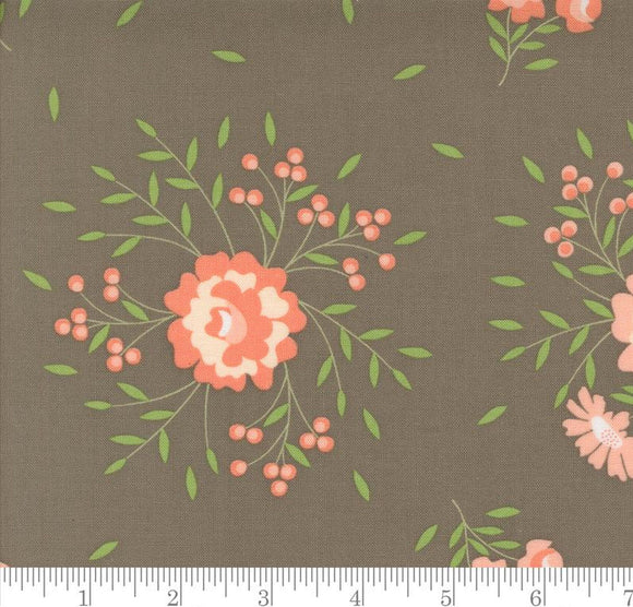 Springtime Rose Florals Abloom Slate 29210 19 by Corey Yoder from Moda by the yard