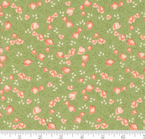 Songbird Florals Birds Abloom Cucumber 29212 17 by Corey Yoder from Moda by the yard