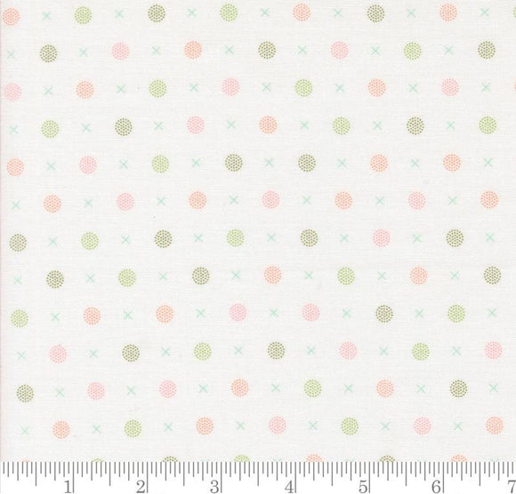 X O Dots Abloom Cloud 29215 11 by Corey Yoder from Moda by the yard