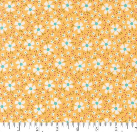 Bloom and Blossom Florals In The Garden Goldenrod 29233 18 by Corey Yoder from Moda by the yard