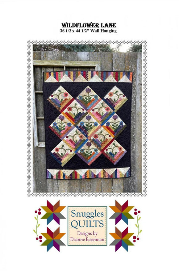 Wildflower Lane 297 Pattern from Snuggles Quilts by the pattern