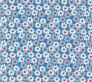 30s Playtime Bluebell Fabric 33751-21 from Moda by the yard