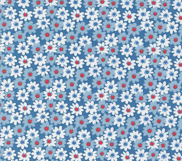 30s Playtime Bluebell Fabric 33751-21 from Moda by the yard