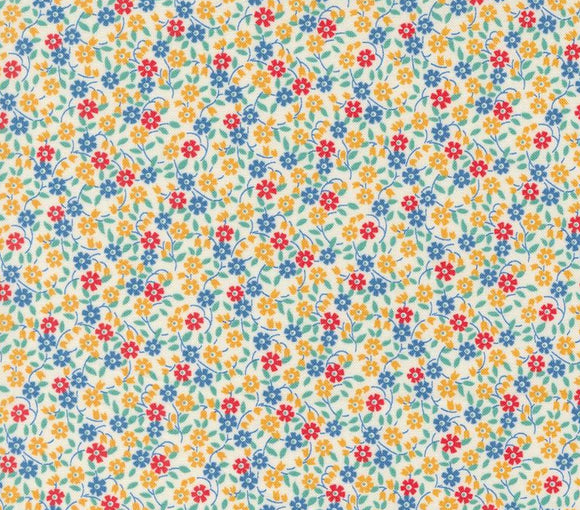 30s Playtime Primary 30s Reproduction Fabric 33756-31 from Moda by the yard