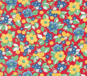 30s Playtime Scarlet Fabric 33750-14 from Moda by the yard